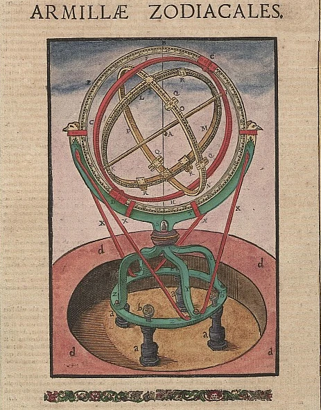 Armillary sphere by astronomer Tycho Brahe (1598), provided to Wikimedia Commons by the Deutsche Fotothek